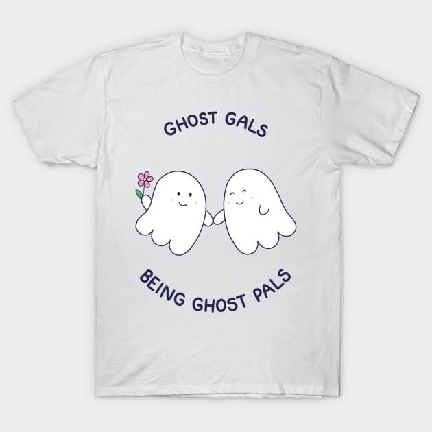 Ghost Gals (purple) T-Shirt by rainilyahead